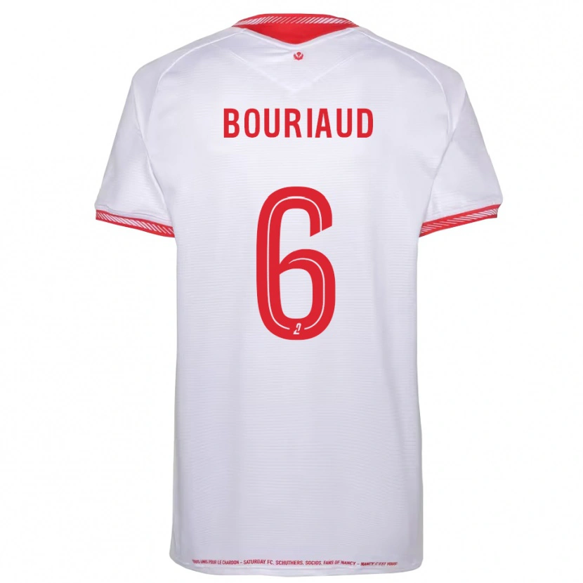 Danxen Män Teddy Bouriaud #6 Svart Röd Bortatröja Matchtröjor 2025/26 Tröjor T-Tröja