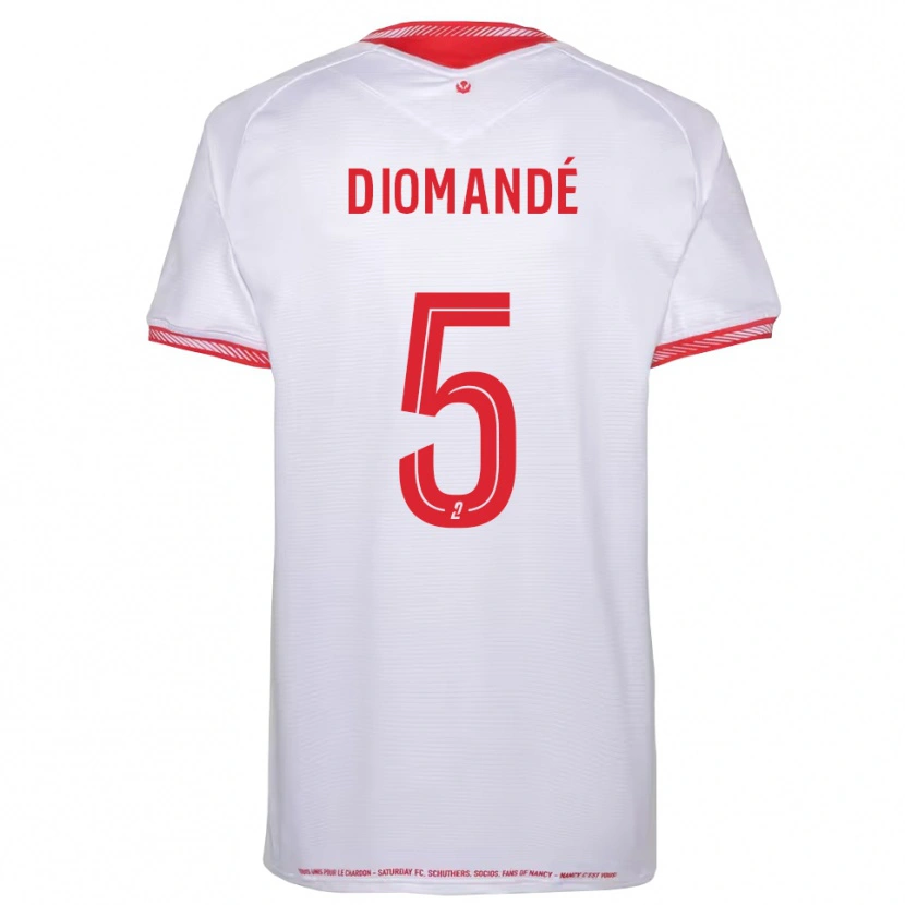 Danxen Män Paul Diomandé #5 Svart Röd Bortatröja Matchtröjor 2025/26 Tröjor T-Tröja