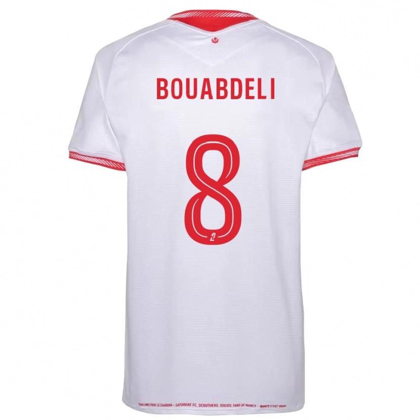 Danxen Män Walid Bouabdeli #8 Svart Röd Bortatröja Matchtröjor 2025/26 Tröjor T-Tröja