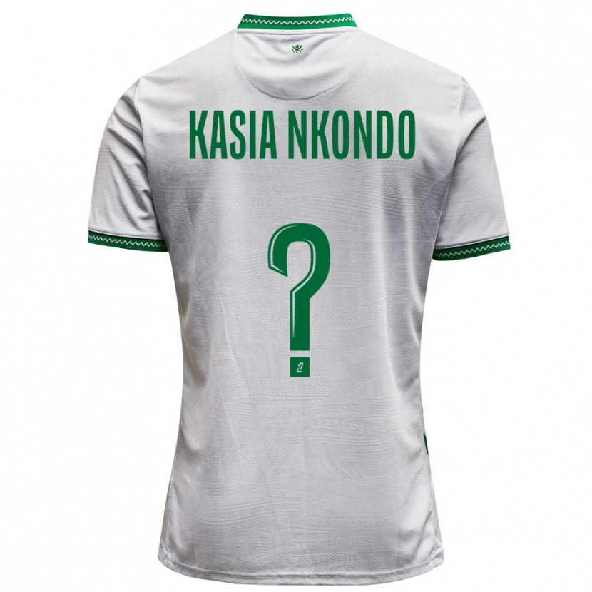 Danxen Män Nathan Kasia Nkondo #0 Vit Grön Bortatröja Matchtröjor 2025/26 Tröjor T-Tröja