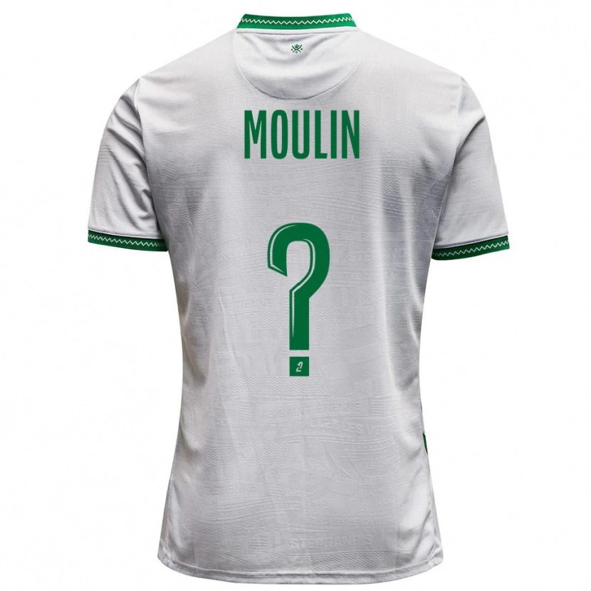 Danxen Män Noah Moulin #0 Vit Grön Bortatröja Matchtröjor 2025/26 Tröjor T-Tröja