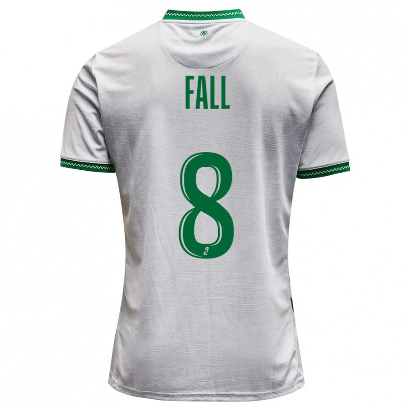 Danxen Män Cheikh Fall #8 Vit Grön Bortatröja Matchtröjor 2025/26 Tröjor T-Tröja