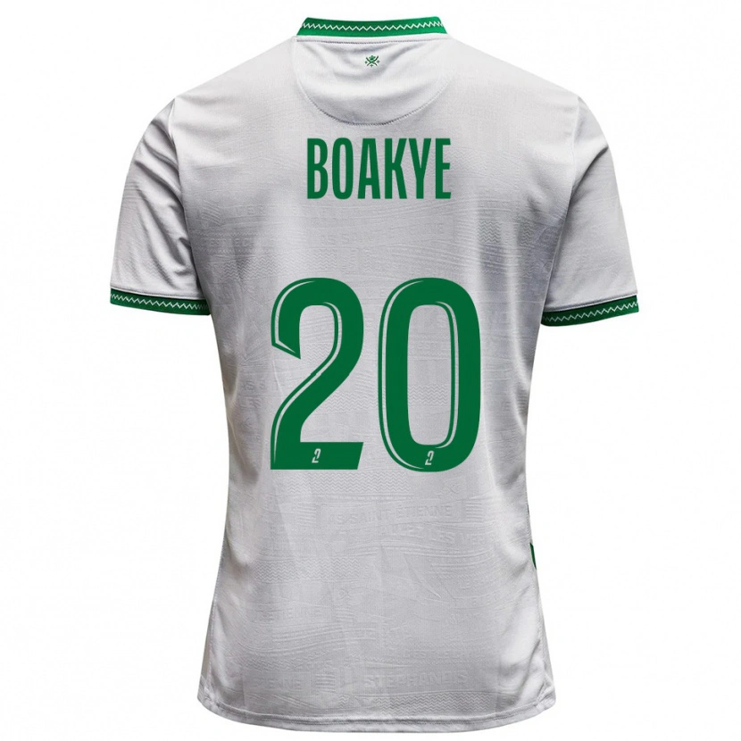 Danxen Män Augustine Boakye #20 Vit Grön Bortatröja Matchtröjor 2025/26 Tröjor T-Tröja