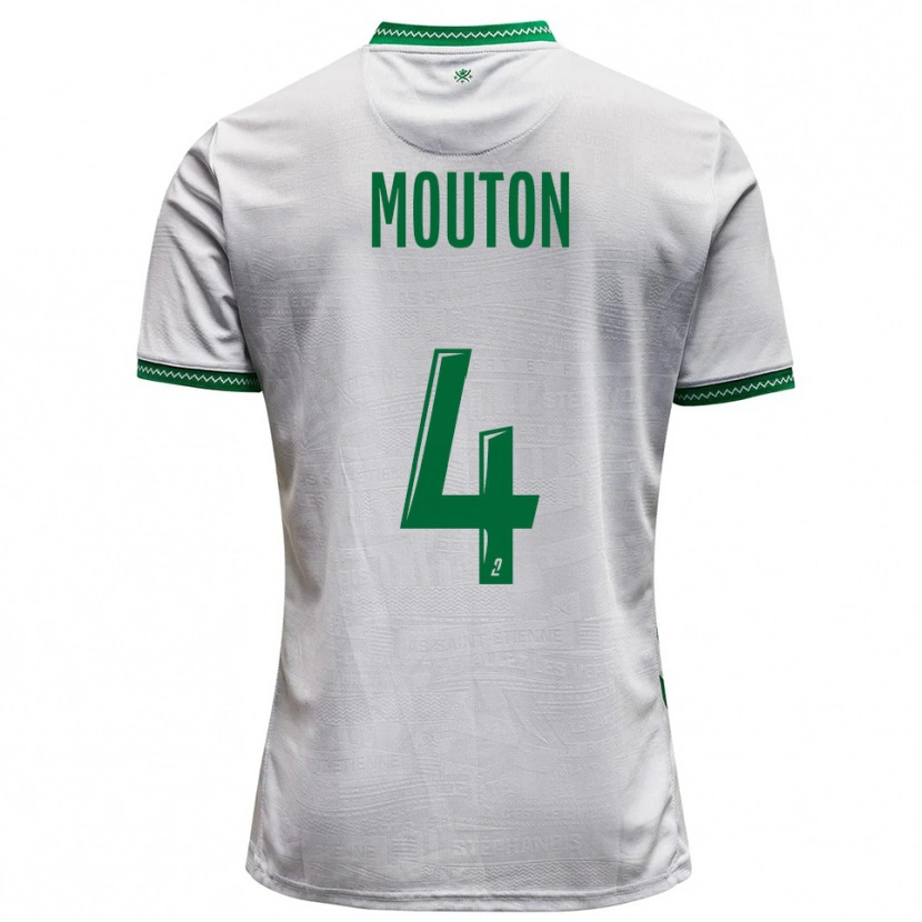 Danxen Män Nathan Mouton #4 Vit Grön Bortatröja Matchtröjor 2025/26 Tröjor T-Tröja