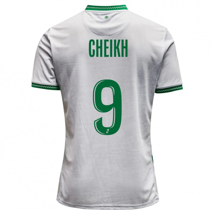 Danxen Män Issam Cheikh #9 Vit Grön Bortatröja Matchtröjor 2025/26 Tröjor T-Tröja