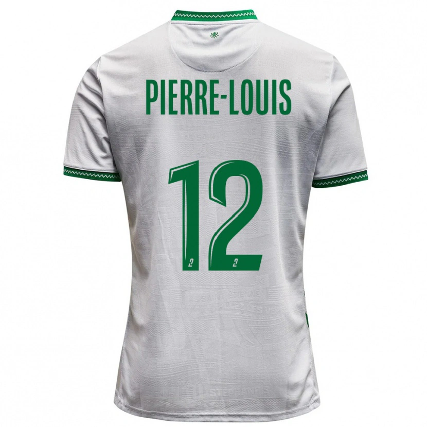 Danxen Män Amandine Pierre-Louis #12 Vit Grön Bortatröja Matchtröjor 2025/26 Tröjor T-Tröja