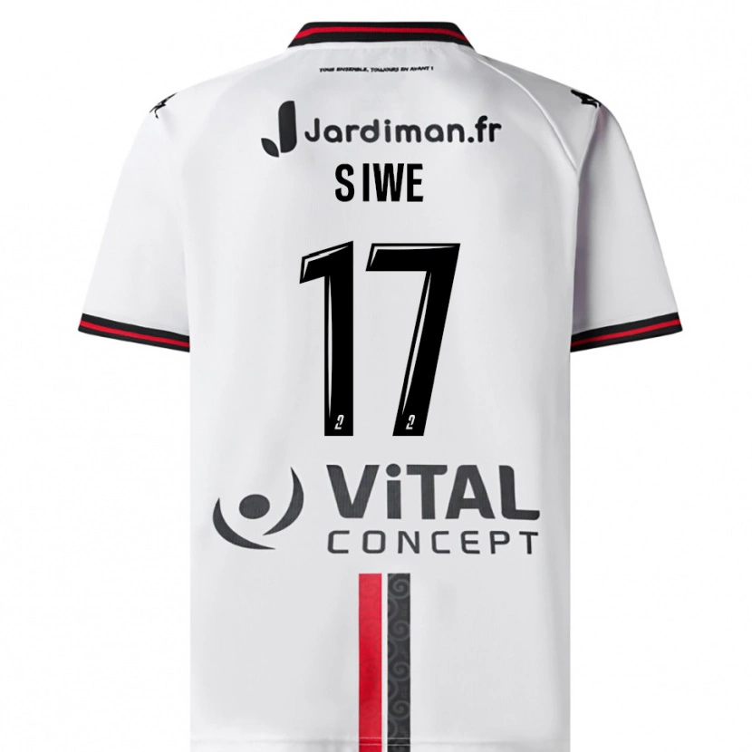 Danxen Män Jacques Siwe #17 Vit Röd Bortatröja Matchtröjor 2025/26 Tröjor T-Tröja