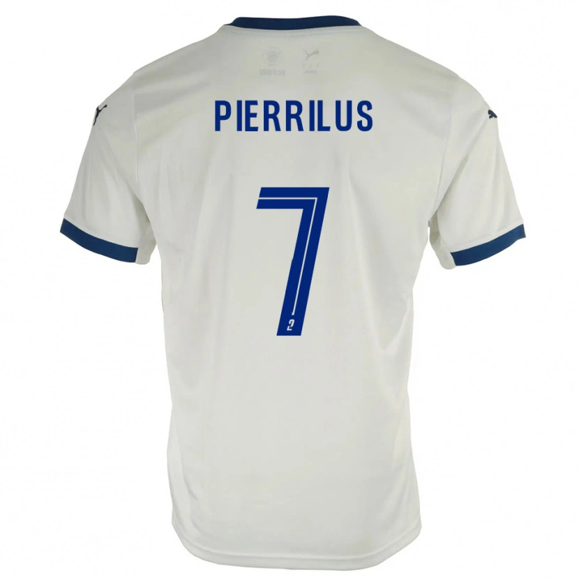 Danxen Män Wylan Pierrilus #7 Vit Blå Bortatröja Matchtröjor 2025/26 Tröjor T-Tröja