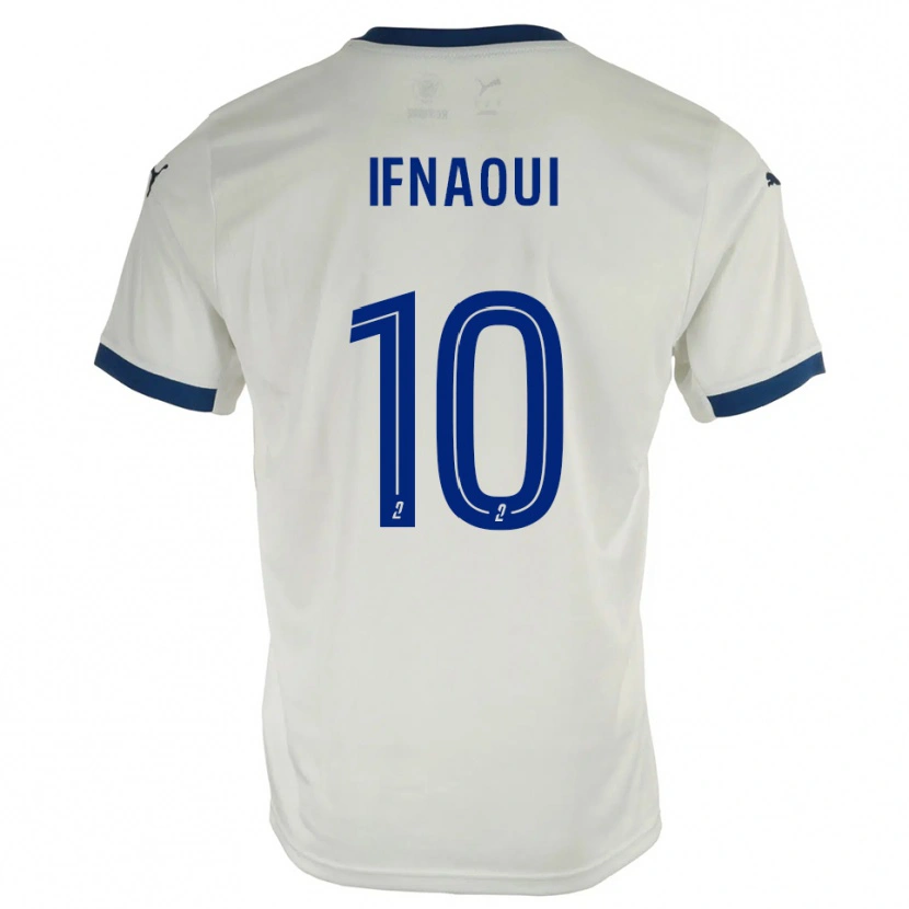 Danxen Män Merwan Ifnaoui #10 Vit Blå Bortatröja Matchtröjor 2025/26 Tröjor T-Tröja