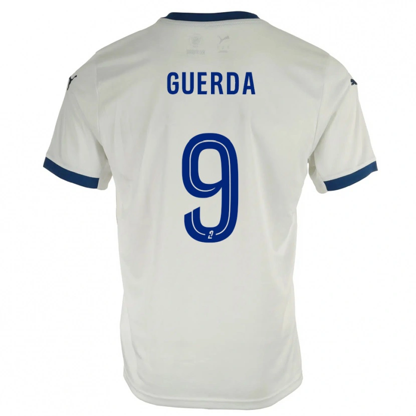 Danxen Män Rylan Guerda #9 Vit Blå Bortatröja Matchtröjor 2025/26 Tröjor T-Tröja