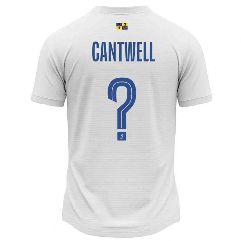 Danxen Män Anna Cantwell #0 Vit Blå Bortatröja Matchtröjor 2025/26 Tröjor T-Tröja