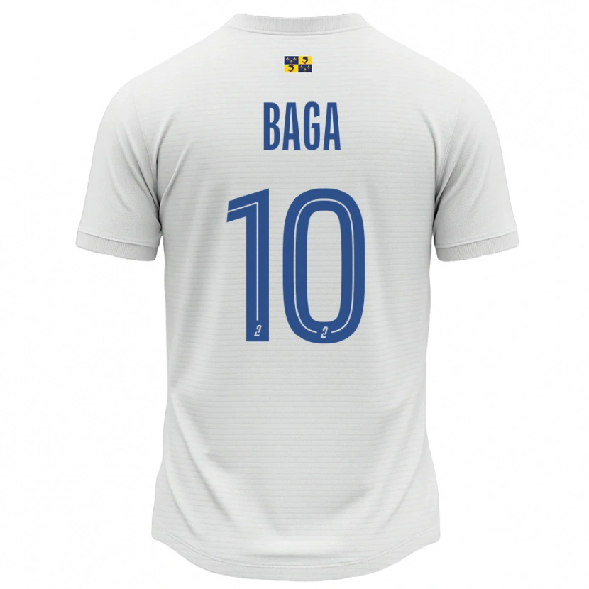 Danxen Män Laurine Baga #10 Vit Blå Bortatröja Matchtröjor 2025/26 Tröjor T-Tröja