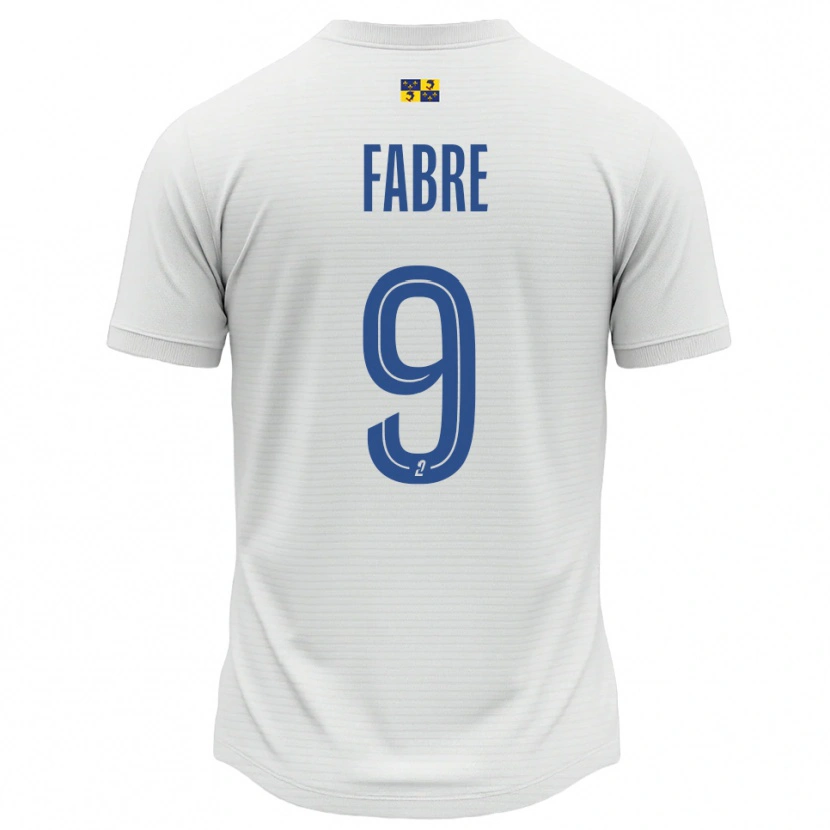Danxen Män Claudia Fabre #9 Vit Blå Bortatröja Matchtröjor 2025/26 Tröjor T-Tröja
