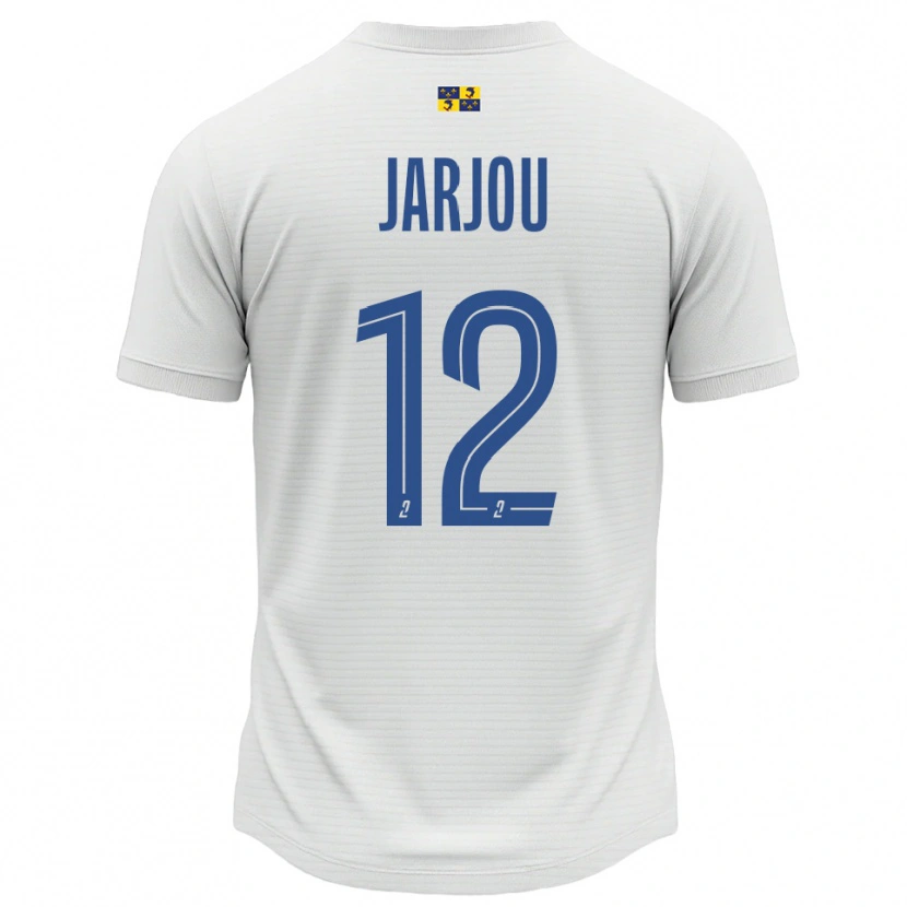 Danxen Män Lamine Jarjou #12 Vit Blå Bortatröja Matchtröjor 2025/26 Tröjor T-Tröja