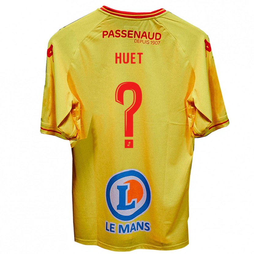 Danxen Män Gatien Huet #0 Gul Bortatröja Matchtröjor 2025/26 Tröjor T-Tröja