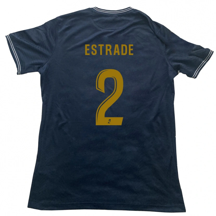 Danxen Män Alexandre Estrade #2 Marin Guld Bortatröja Matchtröjor 2025/26 Tröjor T-Tröja