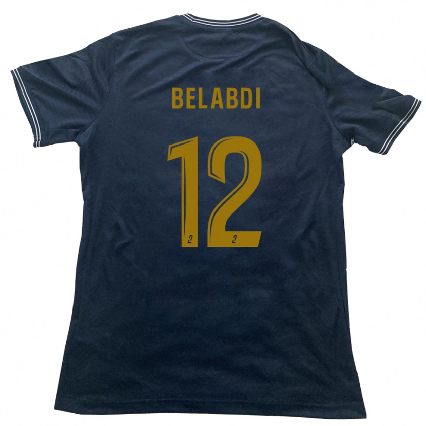 Danxen Män Tao Belabdi #12 Marin Guld Bortatröja Matchtröjor 2025/26 Tröjor T-Tröja