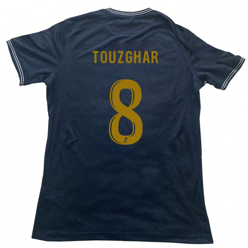 Danxen Män Rayan Touzghar #8 Marin Guld Bortatröja Matchtröjor 2025/26 Tröjor T-Tröja