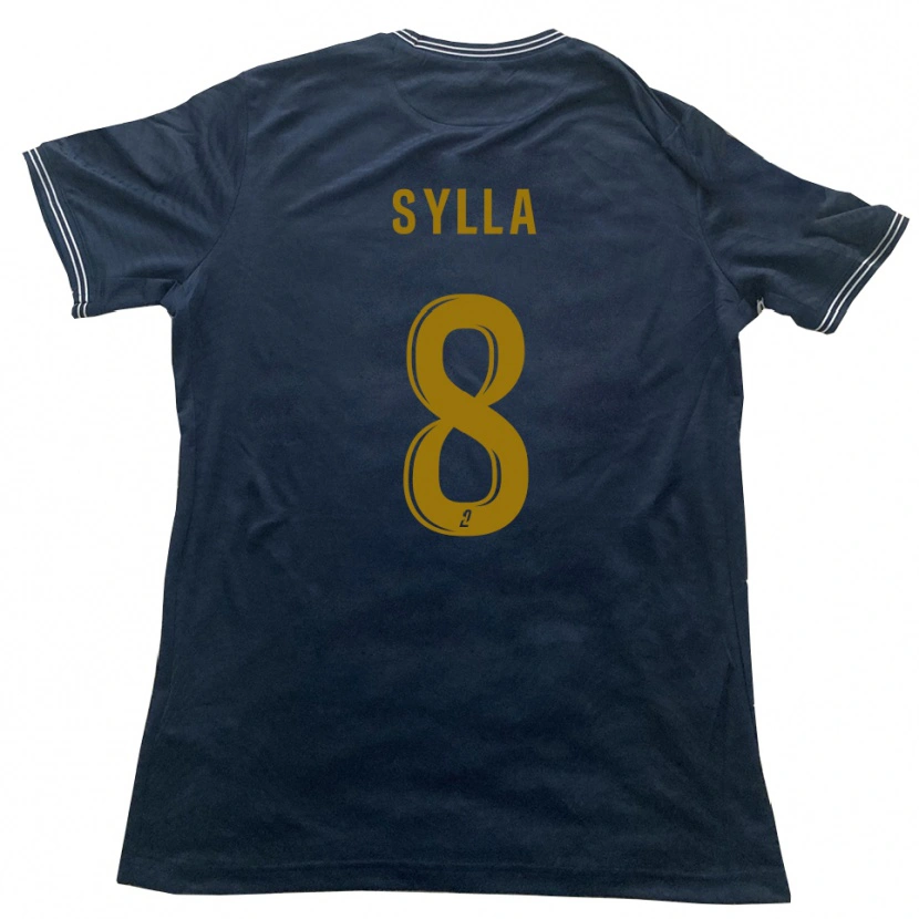 Danxen Män Khalifa Sylla #8 Marin Guld Bortatröja Matchtröjor 2025/26 Tröjor T-Tröja
