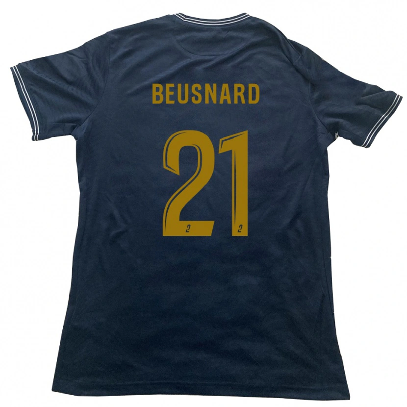 Danxen Män Steeve Beusnard #21 Marin Guld Bortatröja Matchtröjor 2025/26 Tröjor T-Tröja