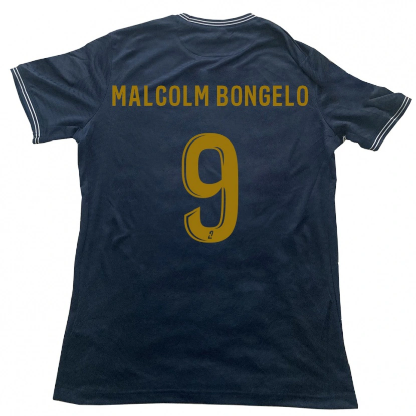 Danxen Män Fidèle Malcolm Bongelo #9 Marin Guld Bortatröja Matchtröjor 2025/26 Tröjor T-Tröja