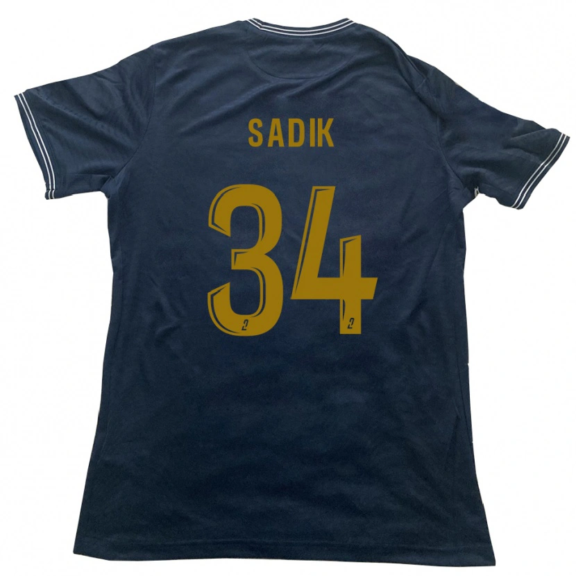 Danxen Män Omar Sadik #34 Marin Guld Bortatröja Matchtröjor 2025/26 Tröjor T-Tröja