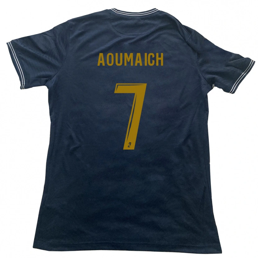 Danxen Män Ilias Aoumaich #7 Marin Guld Bortatröja Matchtröjor 2025/26 Tröjor T-Tröja