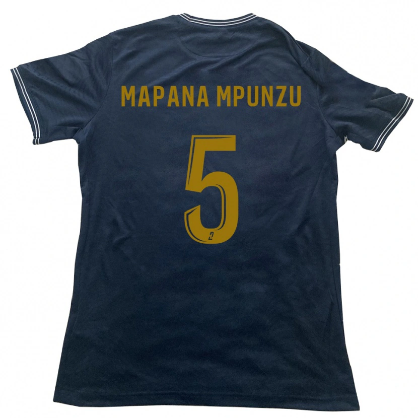 Danxen Män Jojo Mapana Mpunzu #5 Marin Guld Bortatröja Matchtröjor 2025/26 Tröjor T-Tröja