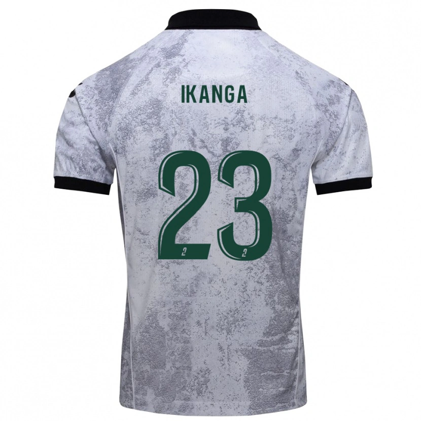 Danxen Män Jovany Ikanga #23 Vit Svart Bortatröja Matchtröjor 2025/26 Tröjor T-Tröja
