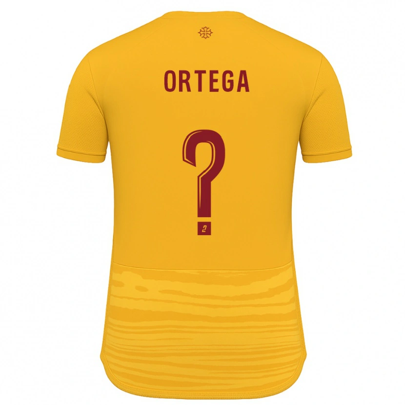 Danxen Män Alexis Ortega #0 Orange Burgundy Bortatröja Matchtröjor 2025/26 Tröjor T-Tröja