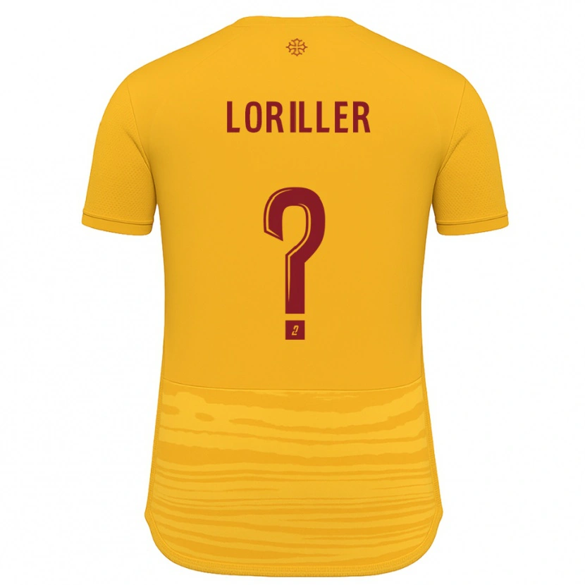 Danxen Män Anthonin Loriller #0 Orange Burgundy Bortatröja Matchtröjor 2025/26 Tröjor T-Tröja