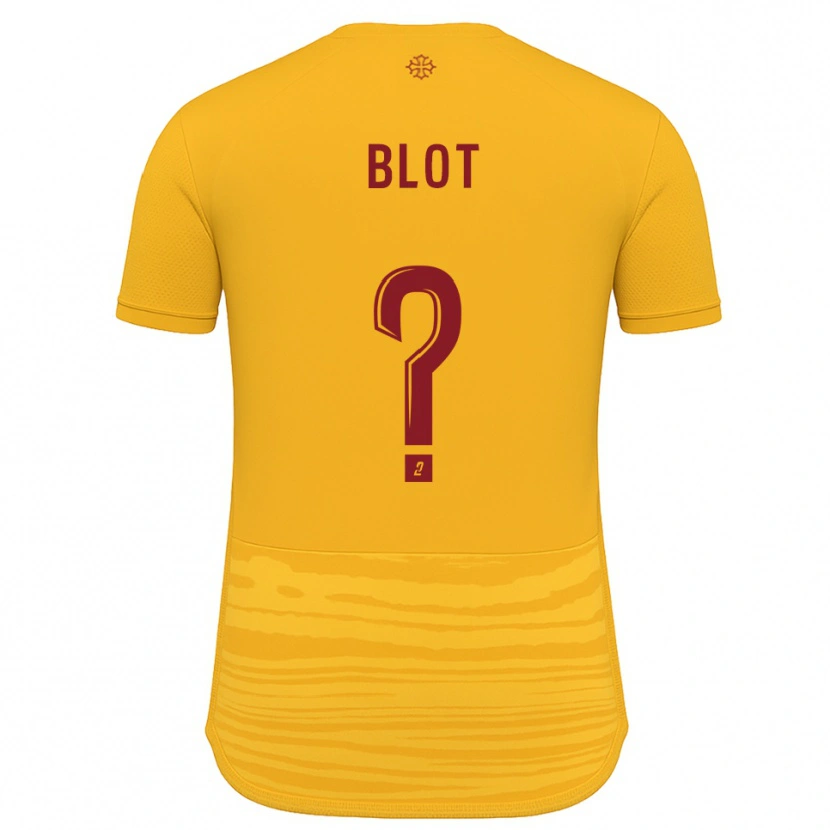 Danxen Män Titouan Blot #0 Orange Burgundy Bortatröja Matchtröjor 2025/26 Tröjor T-Tröja