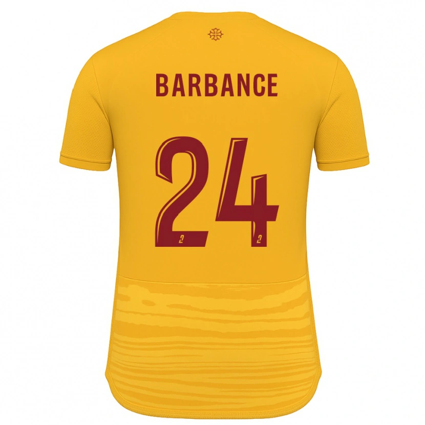 Danxen Män Solène Barbance #24 Orange Burgundy Bortatröja Matchtröjor 2025/26 Tröjor T-Tröja