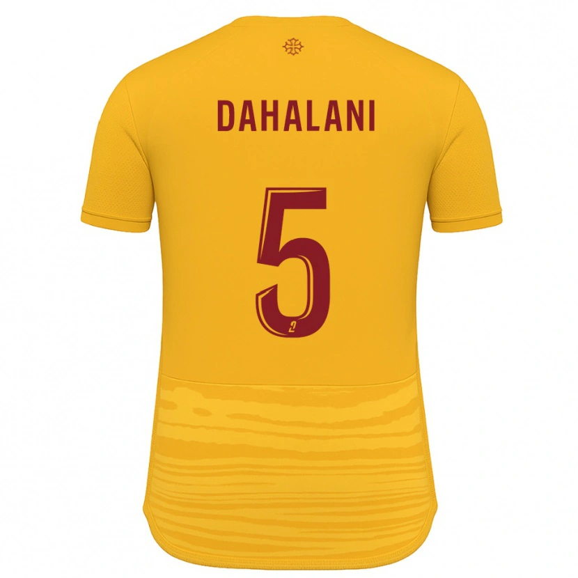 Danxen Män Yanis Dahalani #5 Orange Burgundy Bortatröja Matchtröjor 2025/26 Tröjor T-Tröja