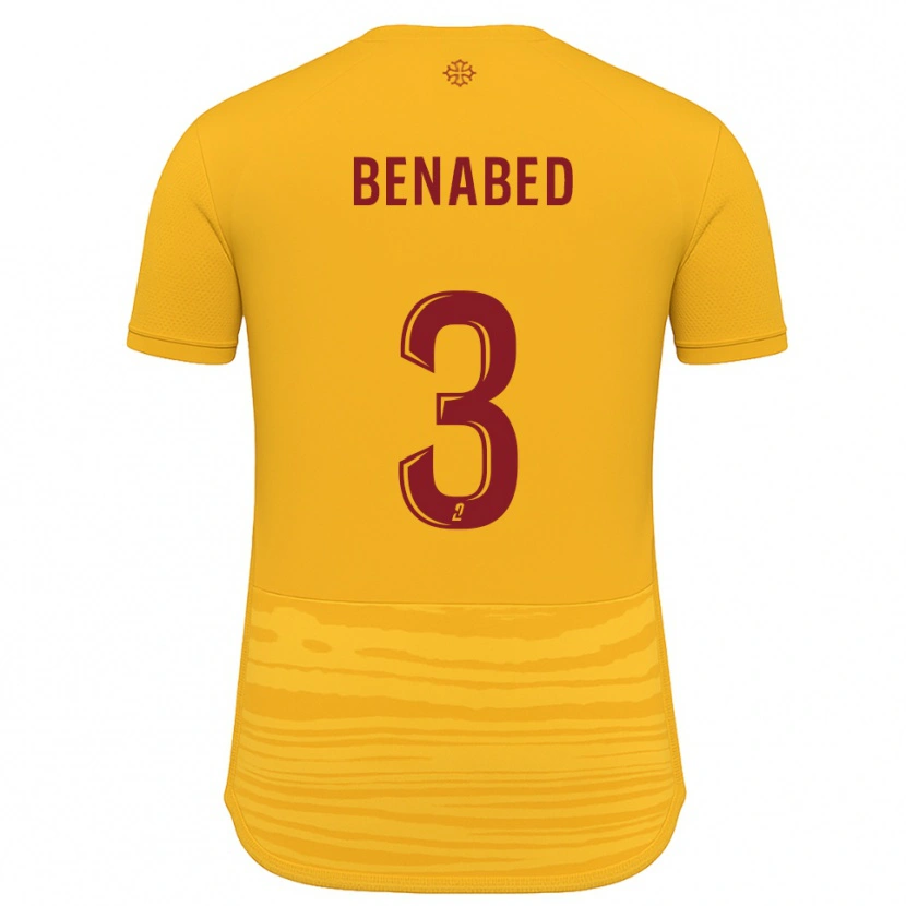 Danxen Män Faouzi Benabed #3 Orange Burgundy Bortatröja Matchtröjor 2025/26 Tröjor T-Tröja