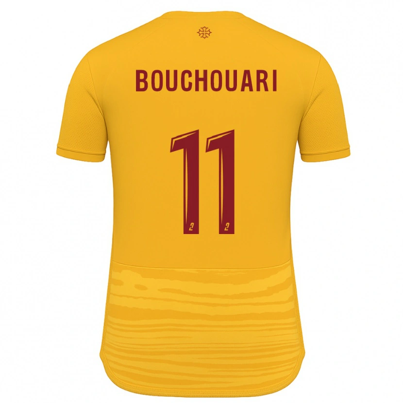 Danxen Män Mohamed Bouchouari #11 Orange Burgundy Bortatröja Matchtröjor 2025/26 Tröjor T-Tröja