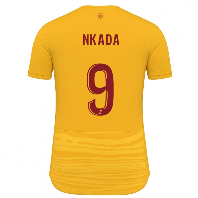 Danxen Män Timothé Nkada #9 Orange Burgundy Bortatröja Matchtröjor 2025/26 Tröjor T-Tröja