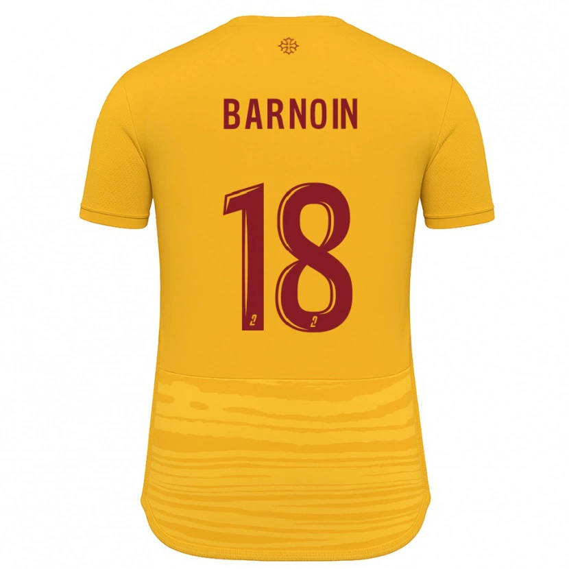 Danxen Män Ninon Barnoin #18 Orange Burgundy Bortatröja Matchtröjor 2025/26 Tröjor T-Tröja