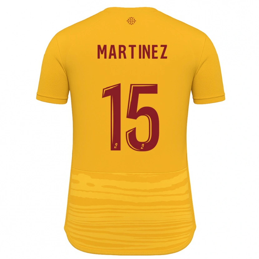 Danxen Män Jorys Martinez #15 Orange Burgundy Bortatröja Matchtröjor 2025/26 Tröjor T-Tröja
