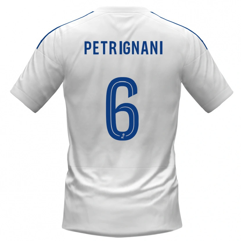 Danxen Män Matteo Petrignani #6 Vit Blå Bortatröja Matchtröjor 2025/26 Tröjor T-Tröja
