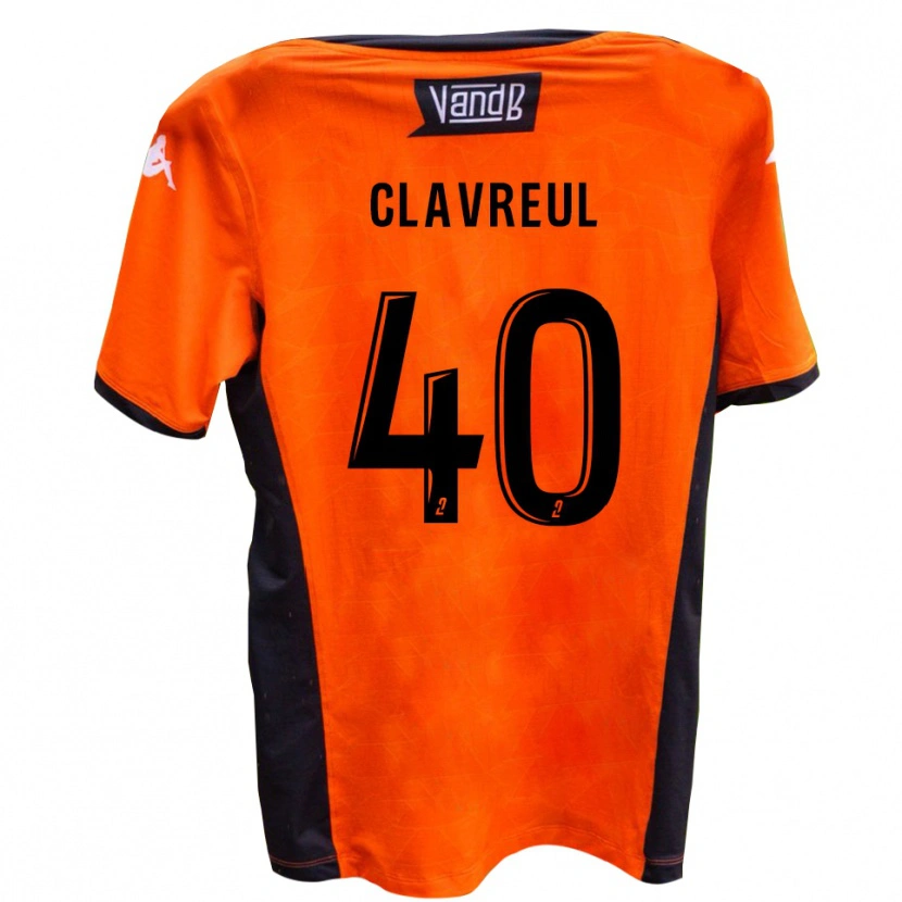 Danxen Män Ethan Clavreul #40 Vit Svart Bortatröja Matchtröjor 2025/26 Tröjor T-Tröja