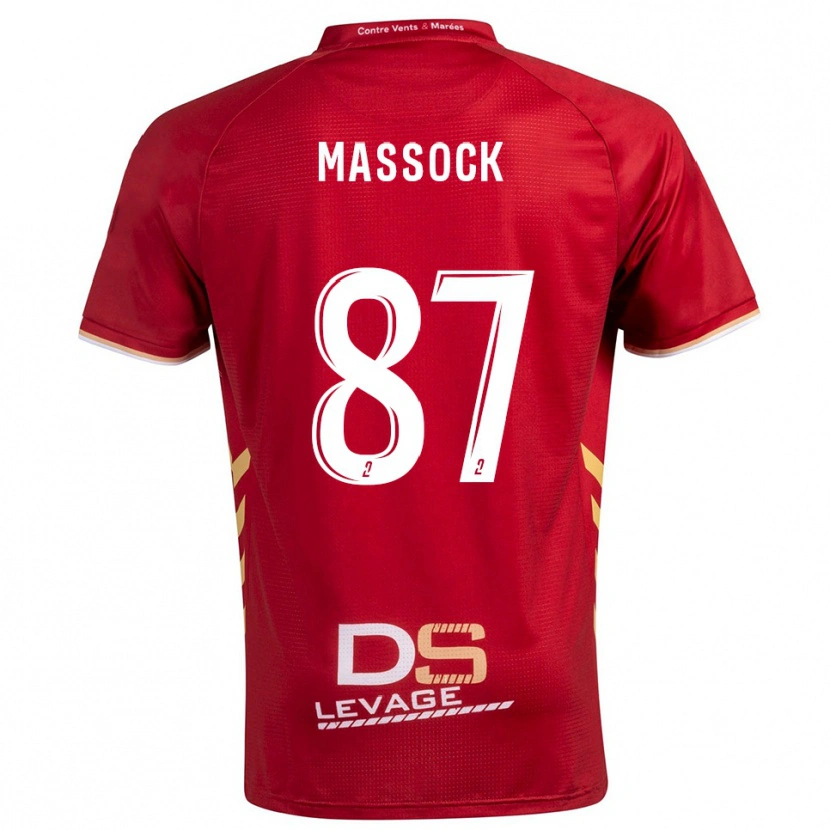 Danxen Män Théna Massock #87 Burgundy Guld Bortatröja Matchtröjor 2025/26 Tröjor T-Tröja