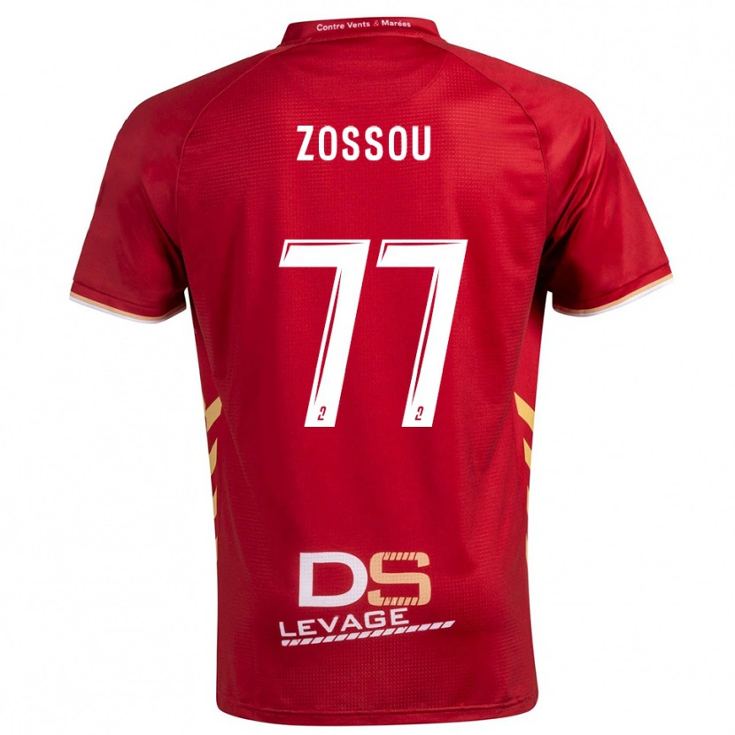 Danxen Män Aristide Zossou #77 Burgundy Guld Bortatröja Matchtröjor 2025/26 Tröjor T-Tröja