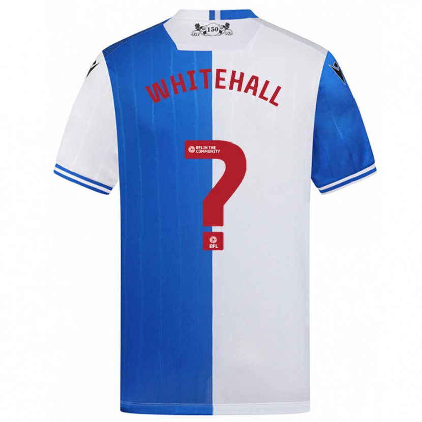 Danxen Kvinnor Isaac Whitehall #0 Blå Vit Hemmatröja Matchtröjor 2025/26 Tröjor T-Tröja