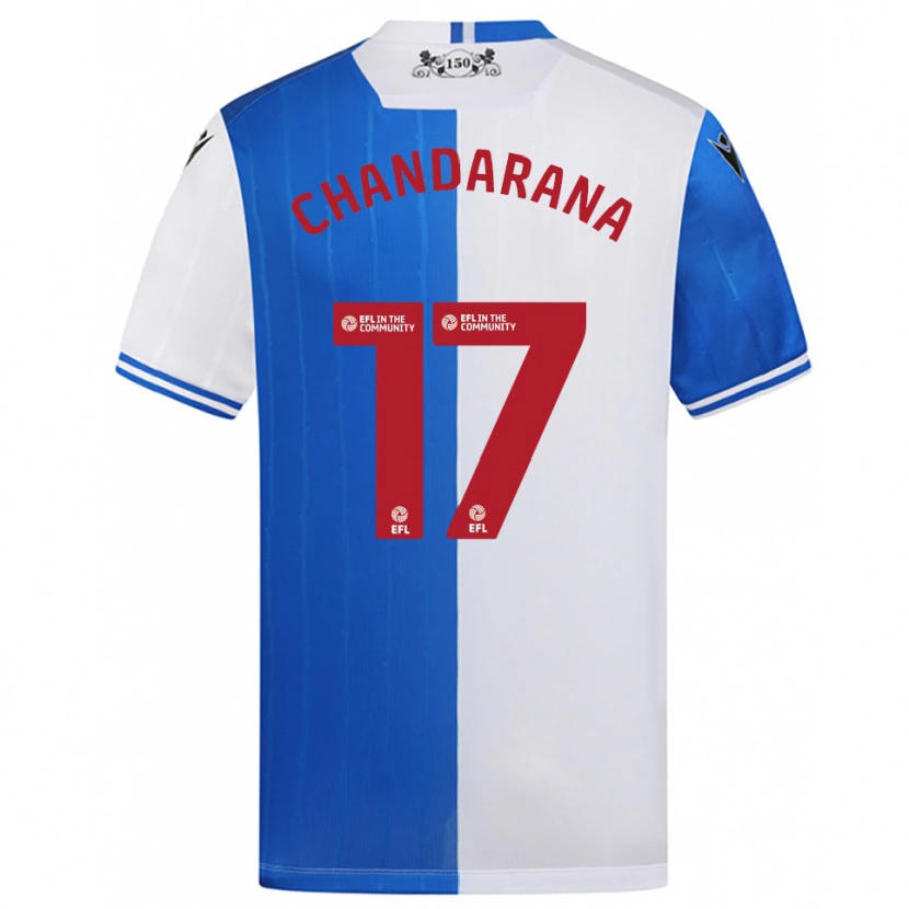 Danxen Kvinnor Millie Chandarana #17 Blå Vit Hemmatröja Matchtröjor 2025/26 Tröjor T-Tröja