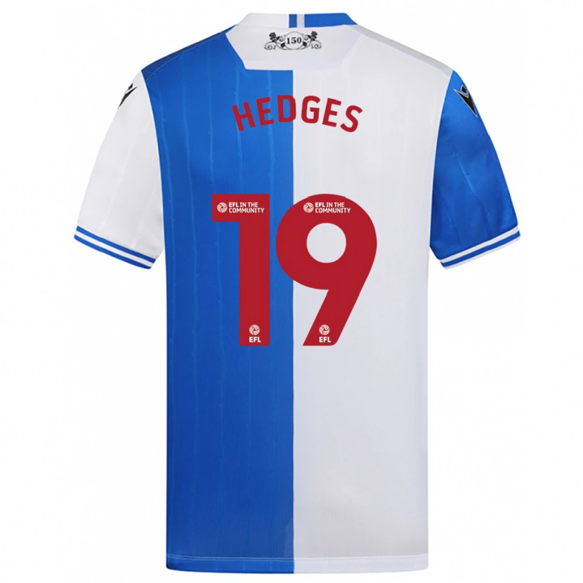 Danxen Kvinnor Ryan Hedges #19 Blå Vit Hemmatröja Matchtröjor 2025/26 Tröjor T-Tröja