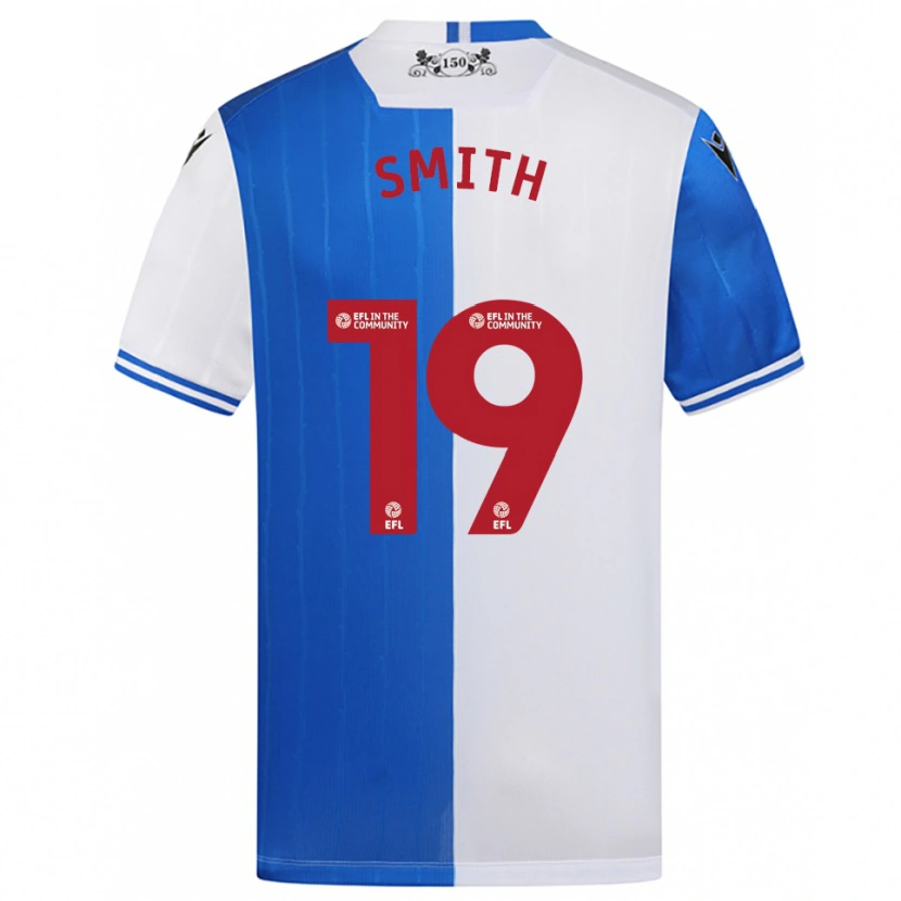 Danxen Kvinnor Evie Smith #19 Blå Vit Hemmatröja Matchtröjor 2025/26 Tröjor T-Tröja