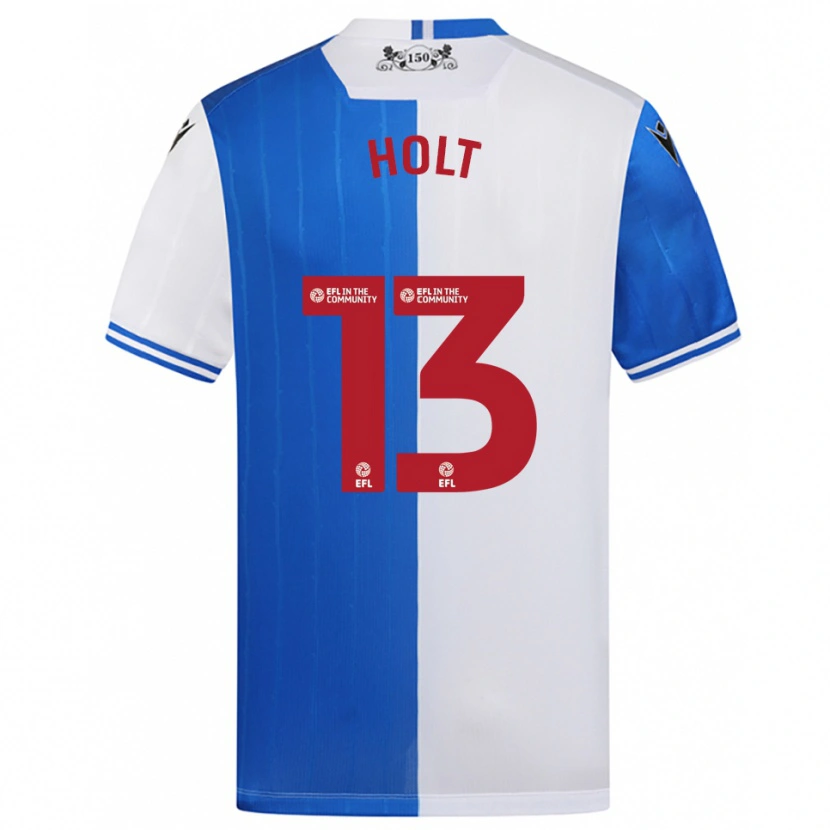 Danxen Kvinnor Harry Holt #13 Blå Vit Hemmatröja Matchtröjor 2025/26 Tröjor T-Tröja