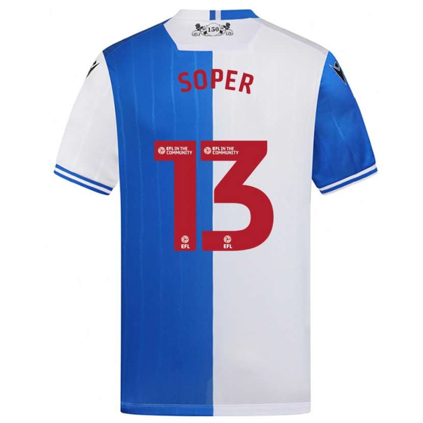 Danxen Kvinnor Poppy Soper #13 Blå Vit Hemmatröja Matchtröjor 2025/26 Tröjor T-Tröja