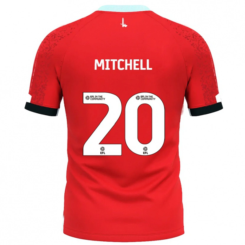 Danxen Kvinnor Zach Mitchell #20 Röd Vit Hemmatröja Matchtröjor 2025/26 Tröjor T-Tröja